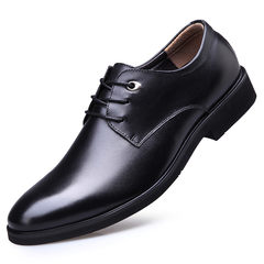 Men's business suit, black lacquer leather shoes, men's shoes, winter shoes, winter shoes, men's shoes Thirty-eight Black 8017
