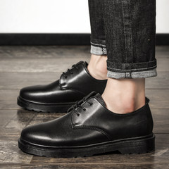 The British leisure shoes Bullock black frock breathable shoes Les shoes to neutral all-match tide in advance Forty Black 6 leather shoes code