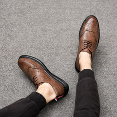 The winter with suede shoes nike Bullock male British black youth all-match shoes trend of Korean Students Thirty-eight brown