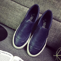 Kevin shoes casual shoes men fall British pedal shoes breathable shoes shoes Korean male lazy Forty-three Navy Blue