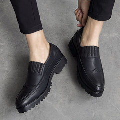 Men's happy shoes Thirty-eight Black [increase in Inner]
