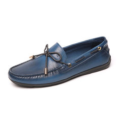 Hongkong englon Doug shoes business casual shoes leather shoes men shoes leather loafers driving sailboat autumn shoes Forty-three blue