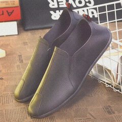 The summer male fashion casual shoes breathable shoes driving driving shoes Doug pointed shoes British business men's tide Forty-three Black leather