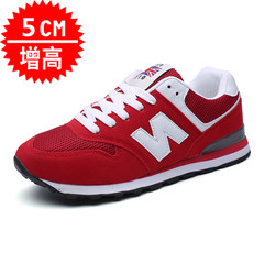 N autumn and winter with velvet shoes all-match couple trend of Korean sports shoes female students running shoes Thirty-eight 510 red increase