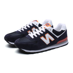 N autumn and winter with velvet shoes all-match couple trend of Korean sports shoes female students running shoes Thirty-eight N11 orchid orange ordinary money