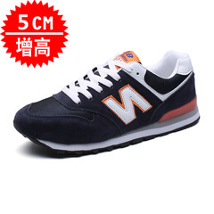 N autumn and winter with velvet shoes all-match couple trend of Korean sports shoes female students running shoes Thirty-eight N11 blue orange increase