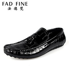 British business casual shoes leather leather breathable cover foot pointed shoes crocodile shoes shoes Doug driving 37 [larger 1.5 yards] Black [imported head layer cowhide]
