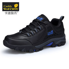 Travel shoes waterproof winter leisure sports shoes men middle-aged outdoor winter winter cotton shoes slip Forty 1701 black blue