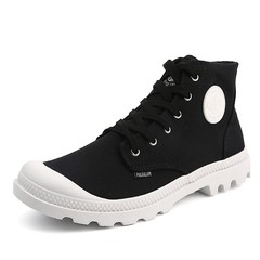 High top sneaker male tide brand shoes retro Martin couple of white men and women boots outdoor shoes boots Women's 36 In the end of bond white black