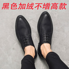 Casual leather shoes Thirty-eight Black velvet does not increase money