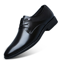 Mens winter men's casual shoes with breathable black velvet dress shoes set foot shoes all-match pointed. Forty Dianyahei