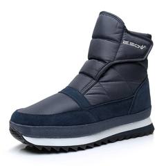 Special offer every day in winter boots male non slip waterproof boots shoes with low velvet warm shoes for outdoor low Thirty-eight Tibet Navy