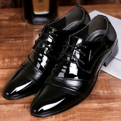 The British male Korean youth pointed shoes lace velvet 2017 new men's shoes and shoes business suits Thirty-eight 678-C
