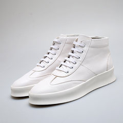High shoes Adidas trend of Korean all-match winter with warm white cashmere British hip hop movement leisure shoes Forty-four White Velvet normal Edition