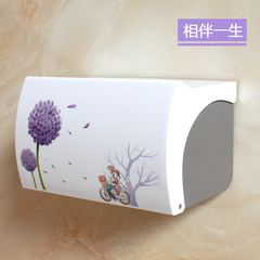 Small roll paper rack, bathroom, bathroom, steel roll paper box, waterproof Hotel, guest room, hotel toilet, paper towel box Accompany the whole life (send 3M strong stickers)