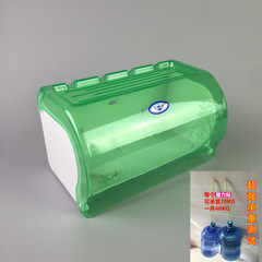 Toilet toilet paper box creative home cute free punch roll paper frame European style plastic waterproof toilet paper box Green (upgrade nail free magic stickers) free punching money