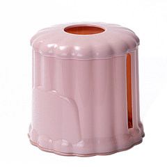 Creative web box box of circular cylinder with simple living room health home European toilet roll paper barrel Pink