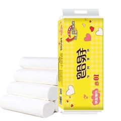 Roll paper baby can use physiological period 3 layers, 10 rolls of 1000g toilet paper, no core roll paper, female health skin