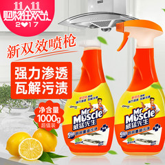 Mr. Vermeer kitchen wall cleaning lampblack machine cleaning stove strong heavy oil net 500g*2 bottle