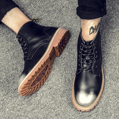 Martin male male winter boots boots casual shoes shoes fashion warm desert boots high boots shoes Bangjun tooling Forty-three 889 black silver of Gao Gang