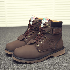 Martin male male winter boots boots casual shoes shoes fashion warm desert boots high boots shoes Bangjun tooling Forty-three 906 high coffee