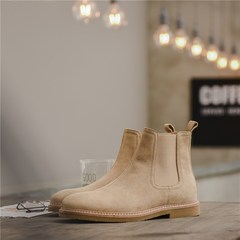 Europe and the British Chelsea pointed boots boots boots male leather Kanye frosted Martin boots gentleman high shoes men Thirty-eight Size is bigger, suggest a small code