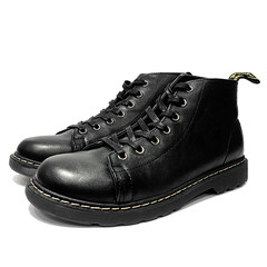 Men and women shop, winter man Martin boots, retro boots, high shoes, Martin shoes, boots, army boots, shoes lovers Forty-three black
