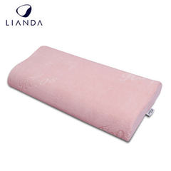 Infant protection pillow 3-6 years old children memory cotton pillow slow - rebound memory pillow pu pink 5.5/4.5 * 24.5 * 50 CM 