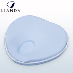 New baby pillow 0-1 year old fixed pillow baby anti-slant head pillow cotton children anti-side slee white & amp; Phi; 23 * 3 