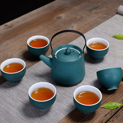 批发新款哥窑开片特色陶瓷品茶用具 创意茶具高端器型礼品功夫茶 绿色