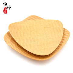 Japanese natural solid wood plate wooden creative beech wooden turtle triangle plate formwork wooden Turtle shell 