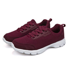 Manufacturers direct selling foot source health shoes for the elderly in the middle - aged jianbu sk Wine red - women`s shoes 35 