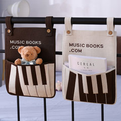 New product booking Nordic art student dormitory bedside hanging bag book receiving bag office wall  beige 