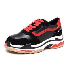 New ins running shoes for spring 2018 ulzzang running shoes for Korean women Black/red 35 