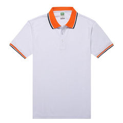 Polo shirt customizing company work clothes T-shirt custom short sleeve turtleneck tailoring adverti white s. 