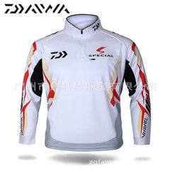 The new type dawa uv - proof long sleeve cap fishing wear sunscreen clothing perspiration breathable white m 