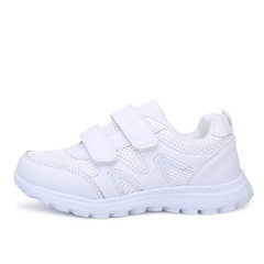 Children`s shoes women`s shoes children`s white sneakers breathable running shoes 8 boys` primary sc White DW615 screen White sneakers are designated by the school 
