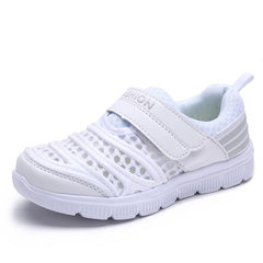 Afraid of the dragon children`s shoes pedal 2018 spring new children`s sports shoes men and women in white 27 