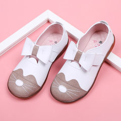The new style of female children`s shoes in 2018 spring fragrant child baby a generation of 0 invent white 26 
