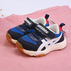 BABUGOG spring and autumn new comfortable anti-skid function toddlers comfortable canvas soft sole c Navy blue In the 21 13.1 cm long 