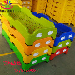 Kindergarten children bed special environmental protection injection plastic integrated bed sheet ch red 138 * 60 * 26 cm 