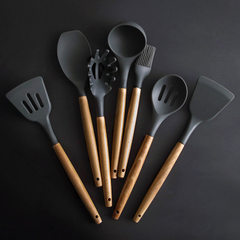 8 pieces kitchen utensils and appliances set with non-stick pan scoop tool set soup scoop hedgerow s 8 