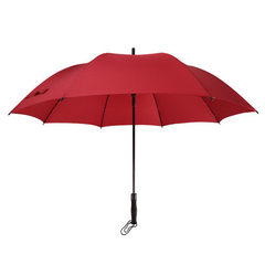 现货长柄双层商务伞雨伞批发 防风超大高尔夫广告伞 logo定制 单层红色 68.5cm*8骨
