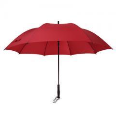 Spot long-handle double-layer commercial umbrella wholesale windproof super large golf advertising u Single red 68.5 cm * 8 bone