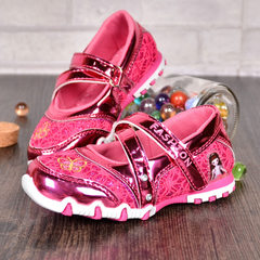 Sweet princess sneakers pink mirror butterfly single child`s shoes green 26/16.2 cm 