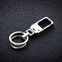 Baicheng automobile key ring Korean version of men`s waist hanging key ring chain metal decoration h Cupronickel tin 90 & amp; Times; 22 & amp; Times; 7 (mm) 