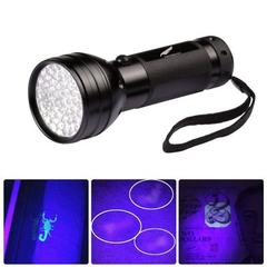 Manufacturer wholesale 51LED UV flashlight UV light scorpion flashlight fluorescent agent 395 band black 