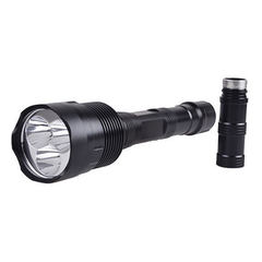 3 XML T6 LED super bright outdoor strong light rechargeable flashlight 9000 luming outdoor cycling c black 