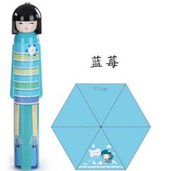 Cartoon doll bottle umbrella personality children umbrella wholesale creative gifts will sell novel  apple 