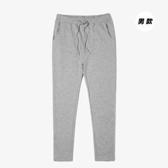 AG new men`s casual pants thin hair circle sweatpants sports couples style trend straight tube long  gray s. 
